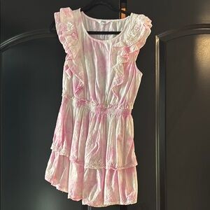 Pink ruffle dress